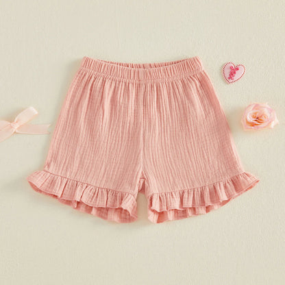 SUMMER Muslin Ruffle Shorts