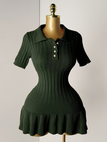Short Sleeve Sweater Dress
