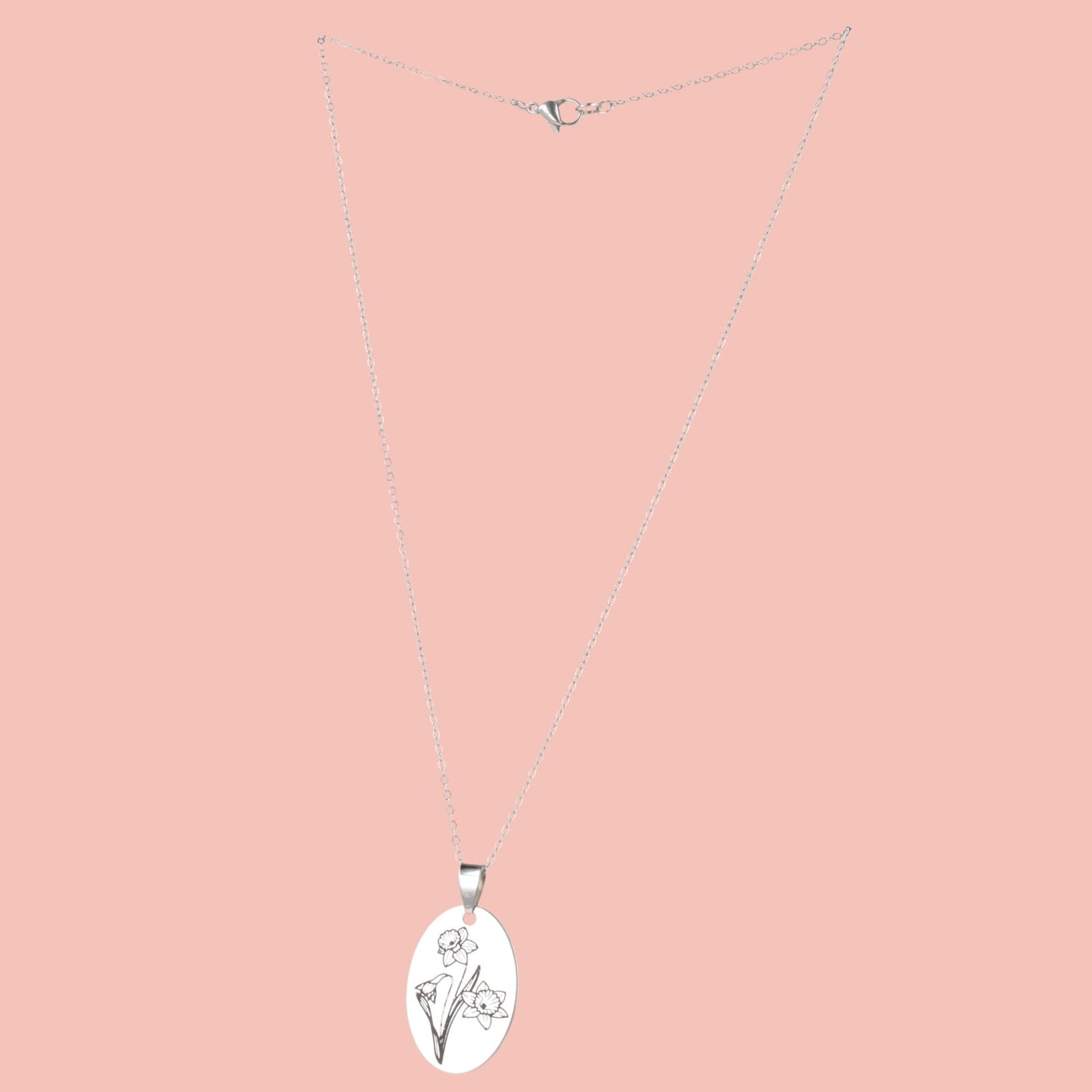 March Birth Flower Necklace - Daffodil
