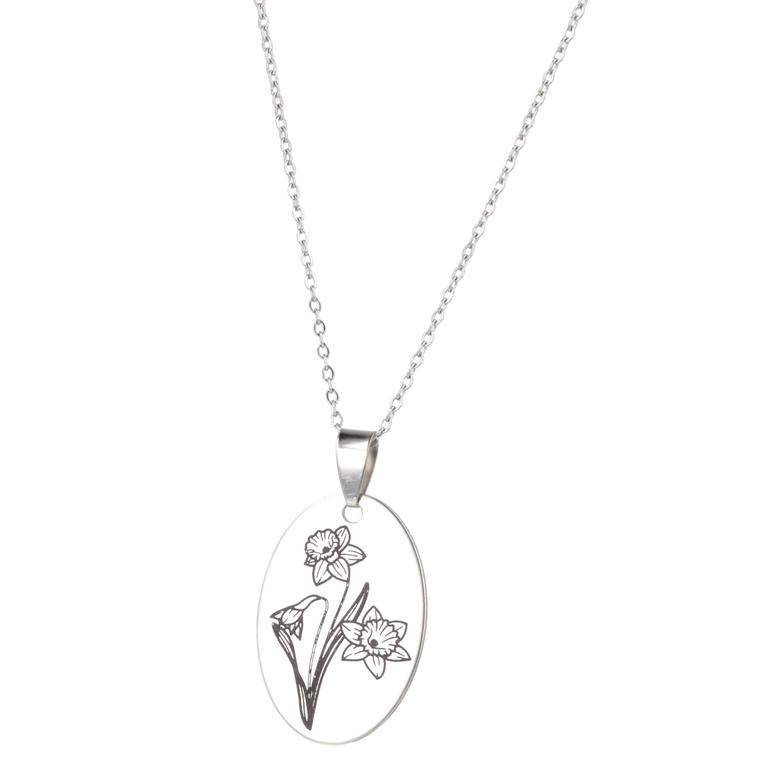 March Birth Flower Necklace - Daffodil