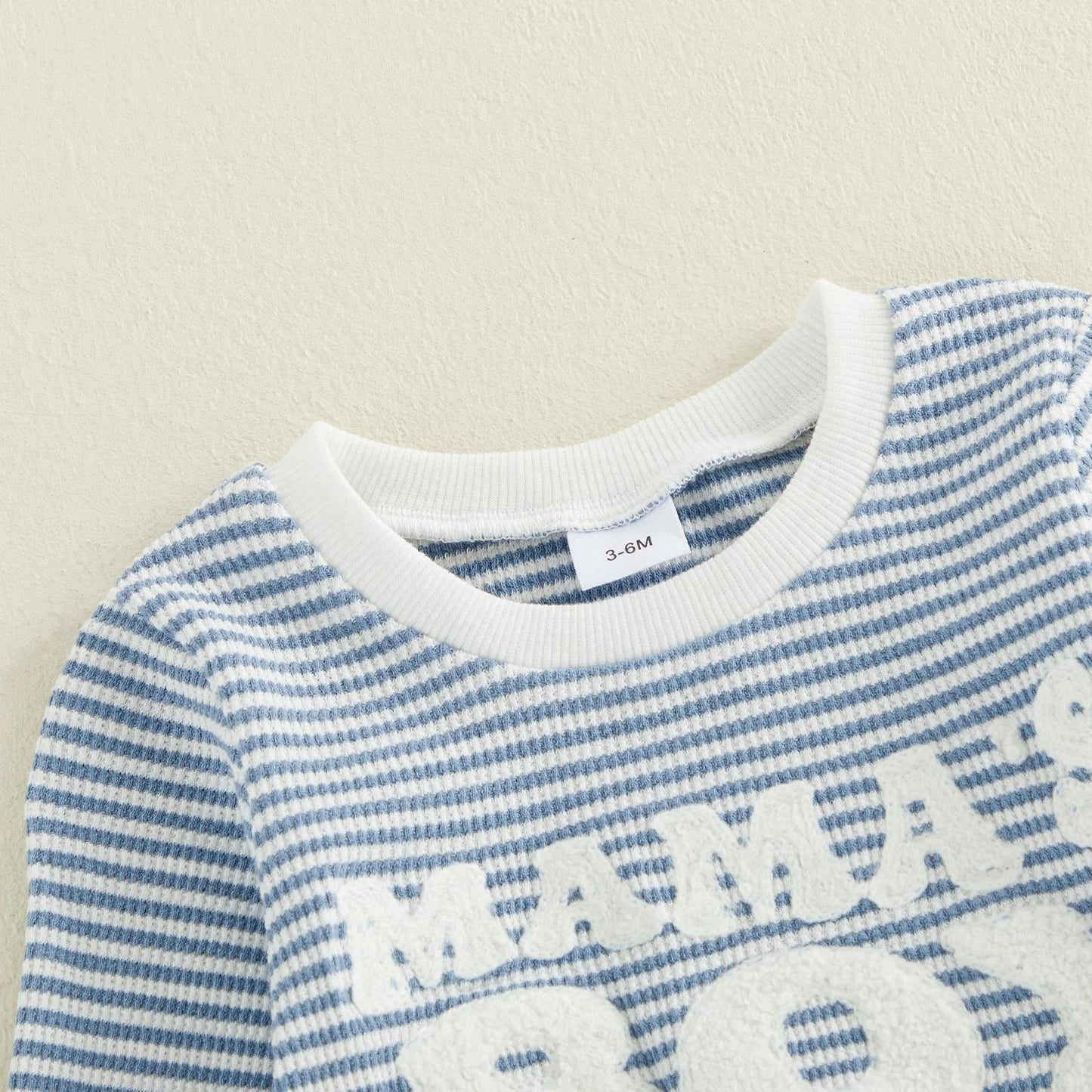 MAMA'S BOY Striped Joggers Outfit