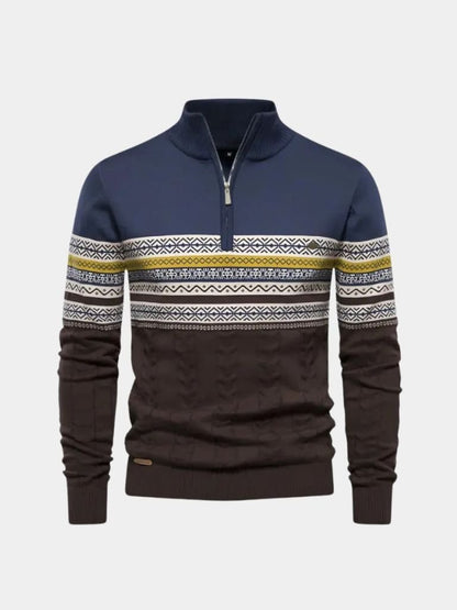 half-zip-knit-pullover-sweater-cross-crown