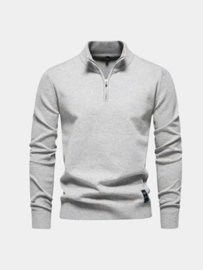 half-zip-knitwear-pullover-sweater-cross-crown