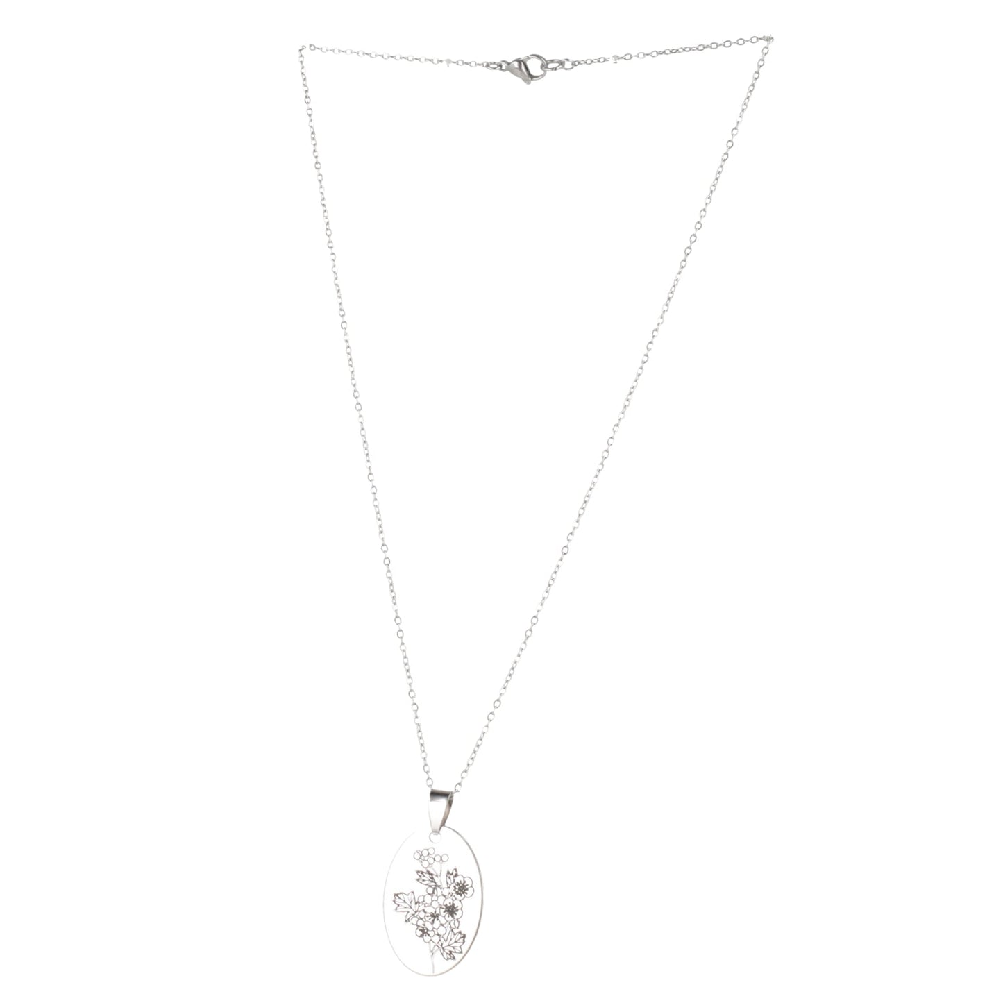 May Birth Flower Necklace - Hawthorn