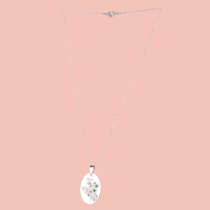 May Birth Flower Necklace - Hawthorn