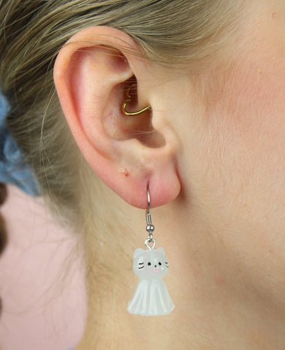 Meowst Haunted Cat Earrings