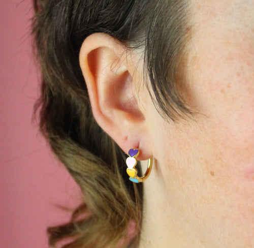 Love Bug Hoop Earrings
