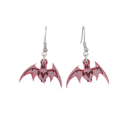 Love Bites! Bat Earrings - Pink