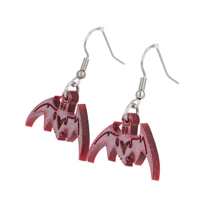 Love Bites! Bat Earrings - Pink