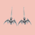 Love Bites! Bat Earrings - Silver