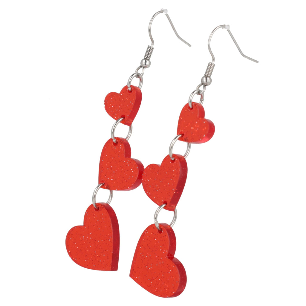 Love Is In The Air Earrings - Red