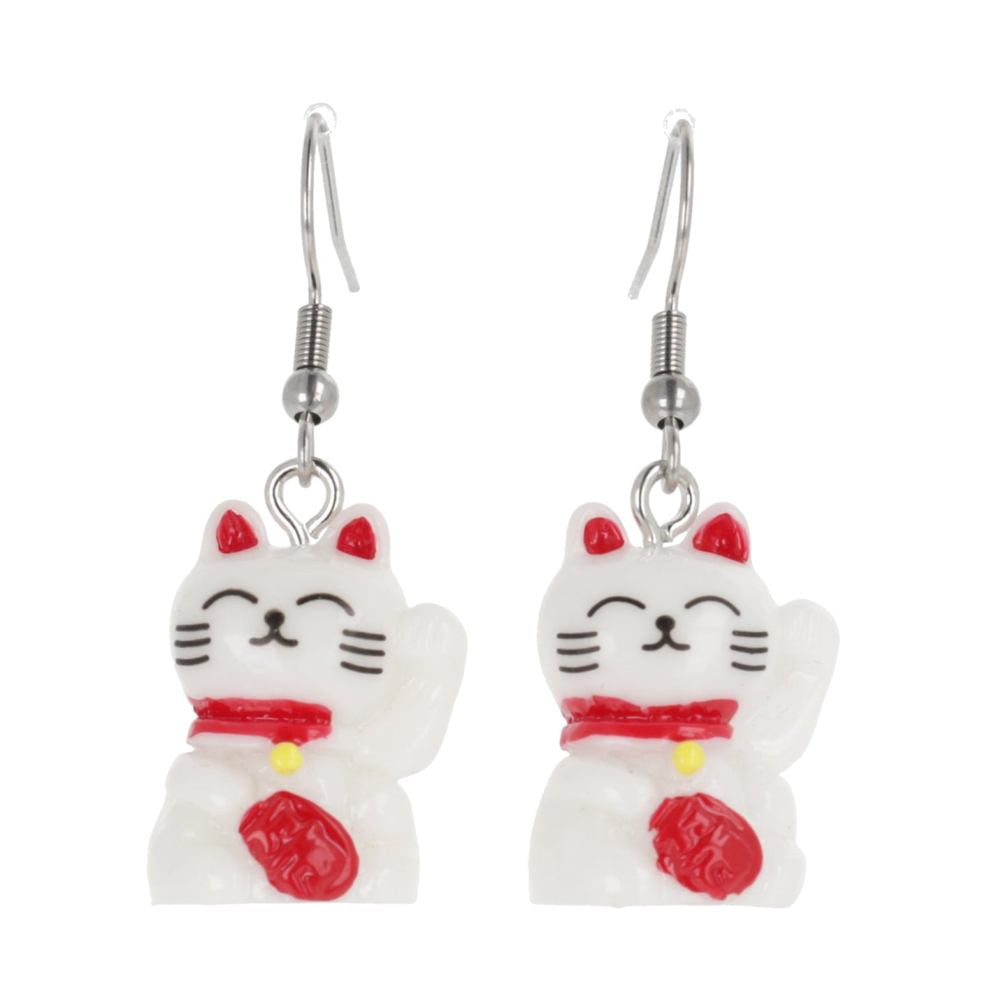 Lucky You! Waving Cat Earrings