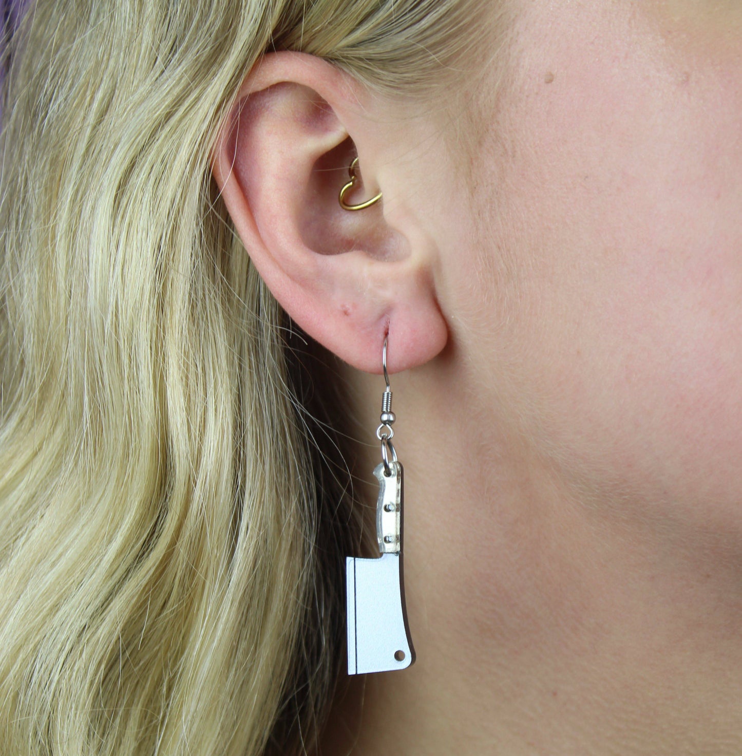 Meat Cleaver Earrings
