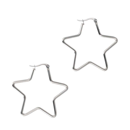 Medium Super Star Hoop Earrings