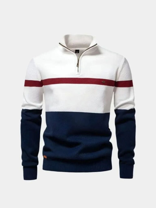 quarter-zip-sweater-jumper-cross-crown