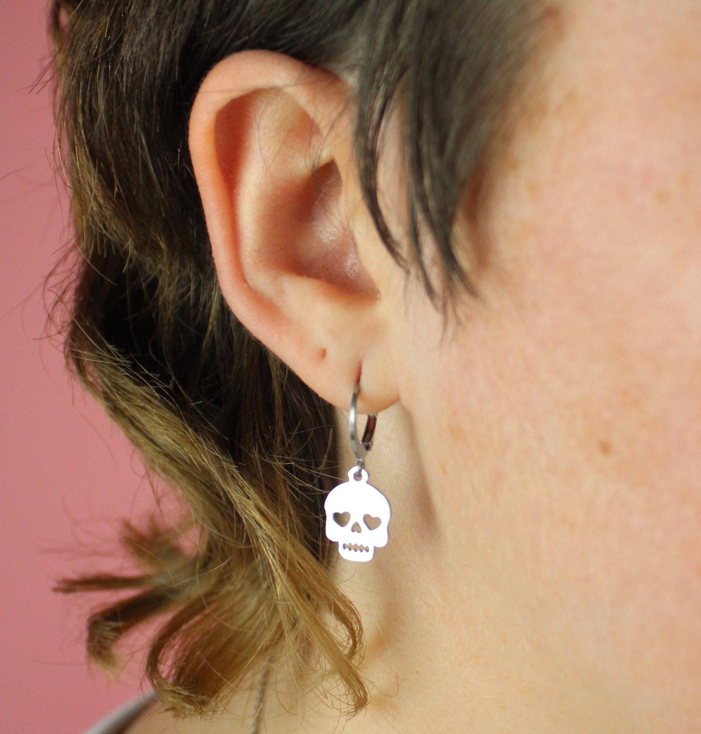 Lovely Bones Skull Earrings