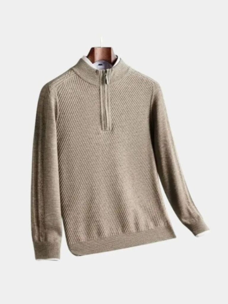 stripe-quarter-zip-wool-sweater-cross-crown
