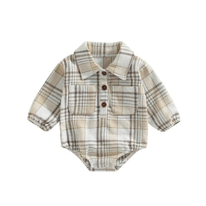LOGAN Plaid Onesie