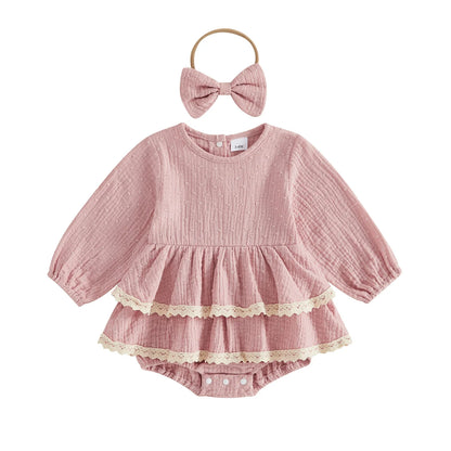 MADDIE Layered Romper Dress