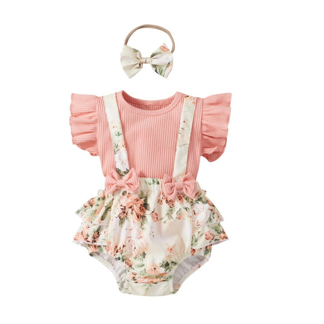 SOPHIE Overall Romper with Headband