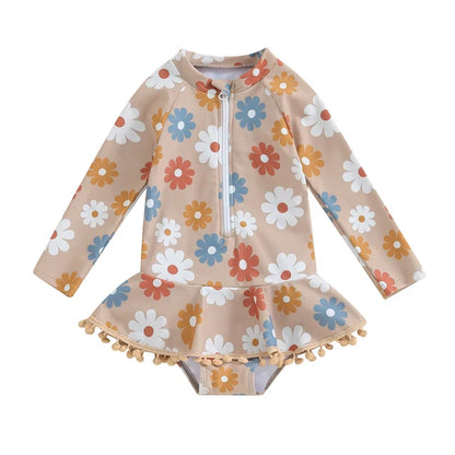 FLOWER POWER Tassel Swimsuit
