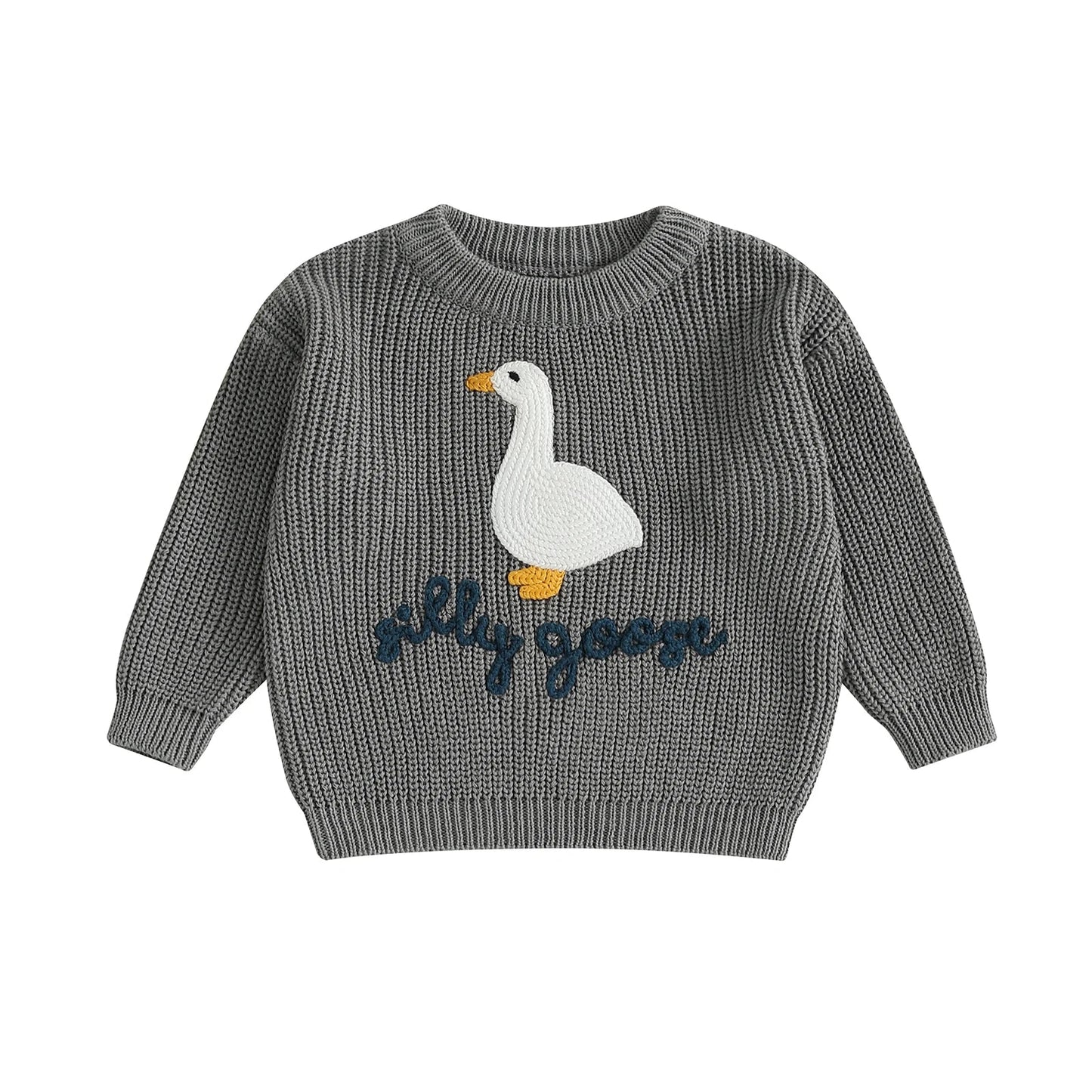 SILLY GOOSE Knitted Sweater
