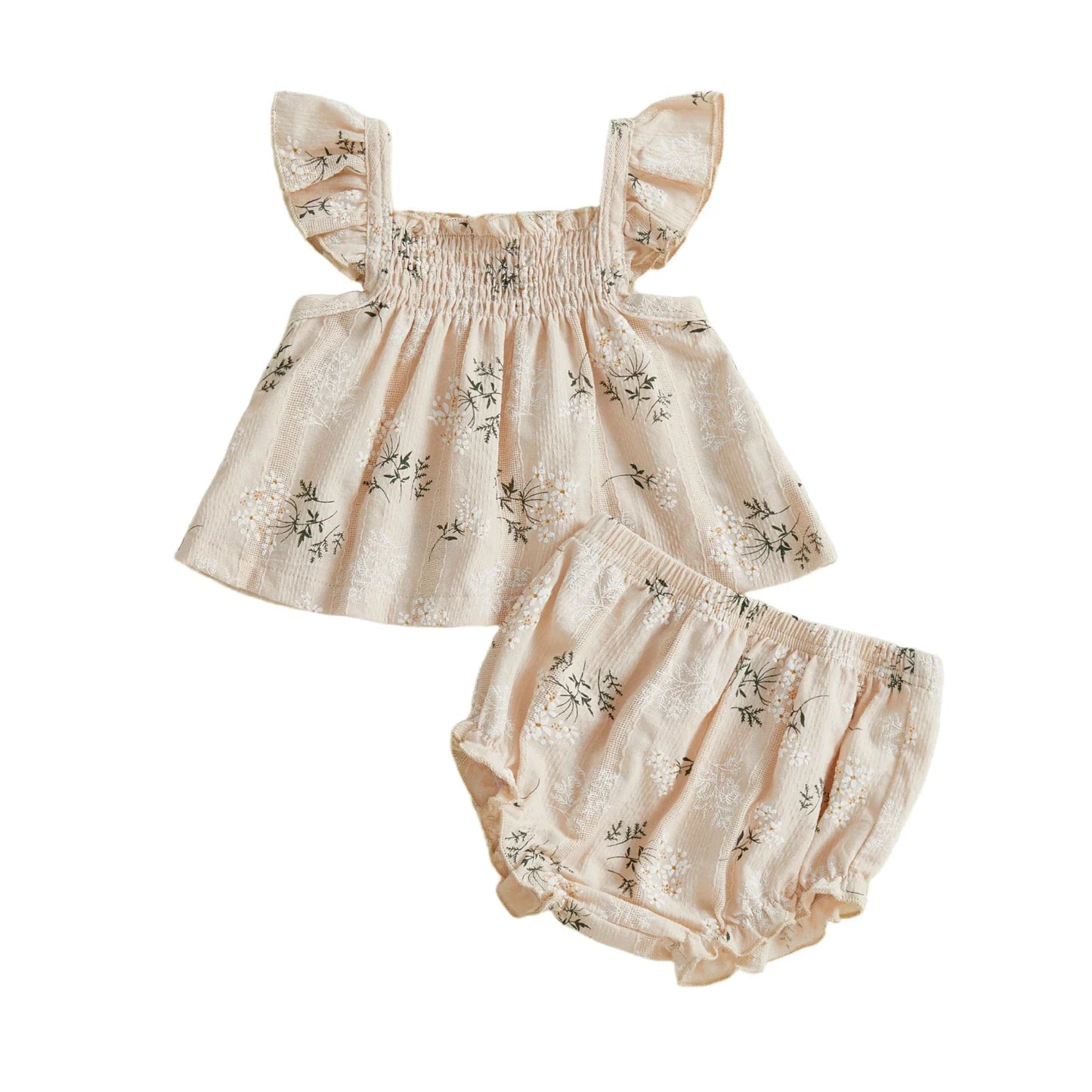 KEELY Floral Smocked Summer Outfit