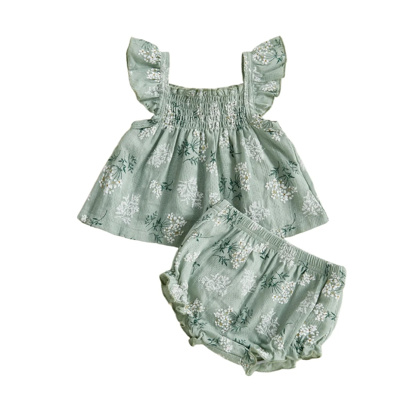 KEELY Floral Smocked Summer Outfit