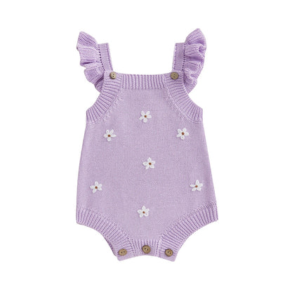 DAISY Knitted Ruffle Romper